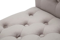 Panchetta Paris 120x40x60 cm in Legno Spugna Metallo e Poliestere Grigio Nero e Oro