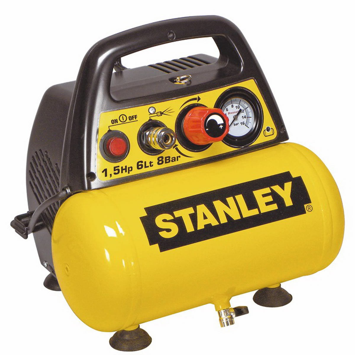 Compressore stanley litri 6 dn200/8/6