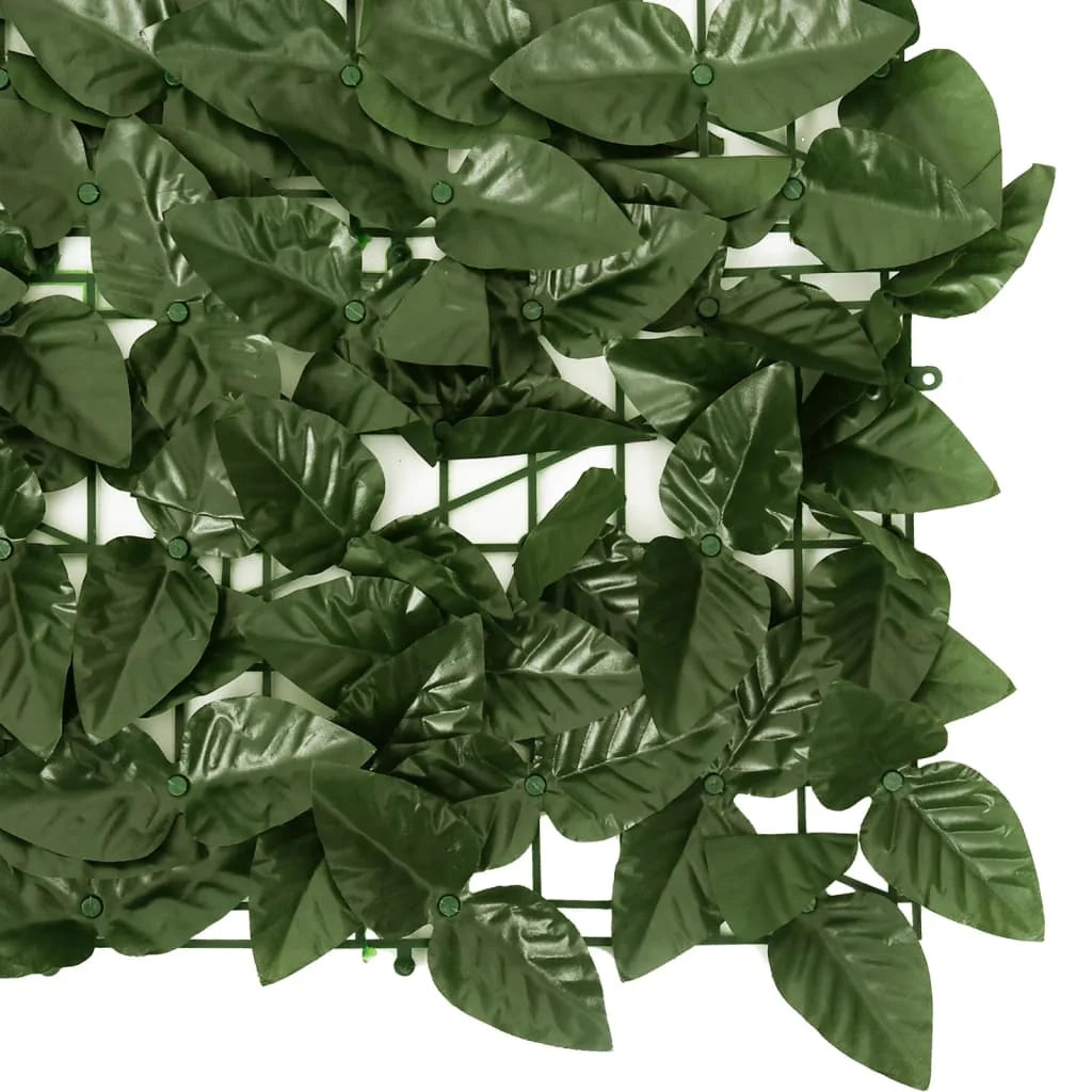 Schermo per balcone schermo per la privacy con foglie 500 x 100 cm verde scuro 02_0010009