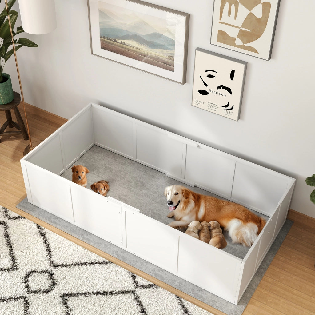 Cuccia per Cani e Cuccioli ¨C zephmum ¨C 196x96x48 cm, Bianco