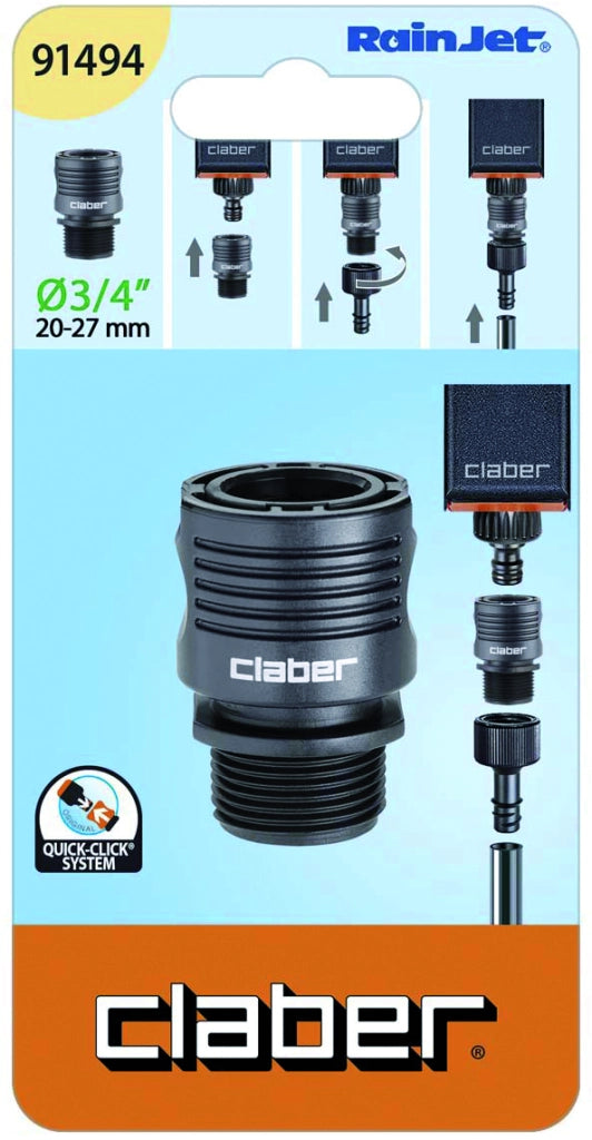 Claber RACCORDO AUTOMATICO FILETTO Art. 91494 mis. 3/4