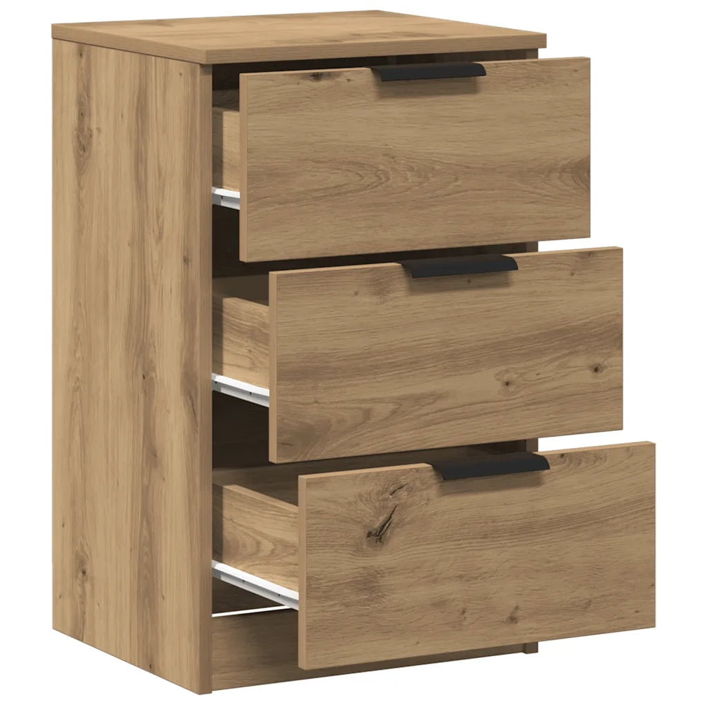 Comodino Rovere Artigianale 40x36x65 cm in Legno Multistrato 856934