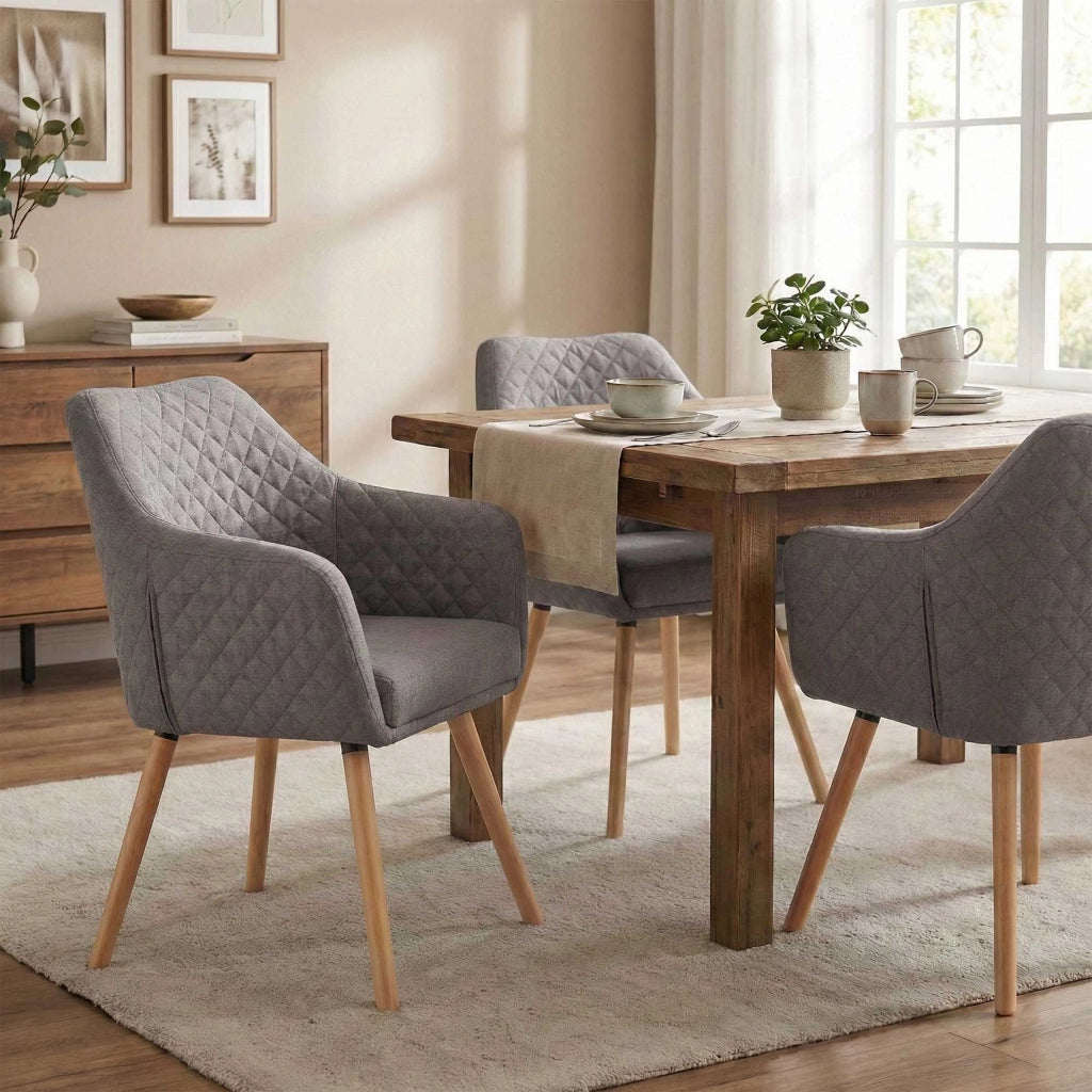Sedia per sala da pranzo Gent tessuto naturale 4