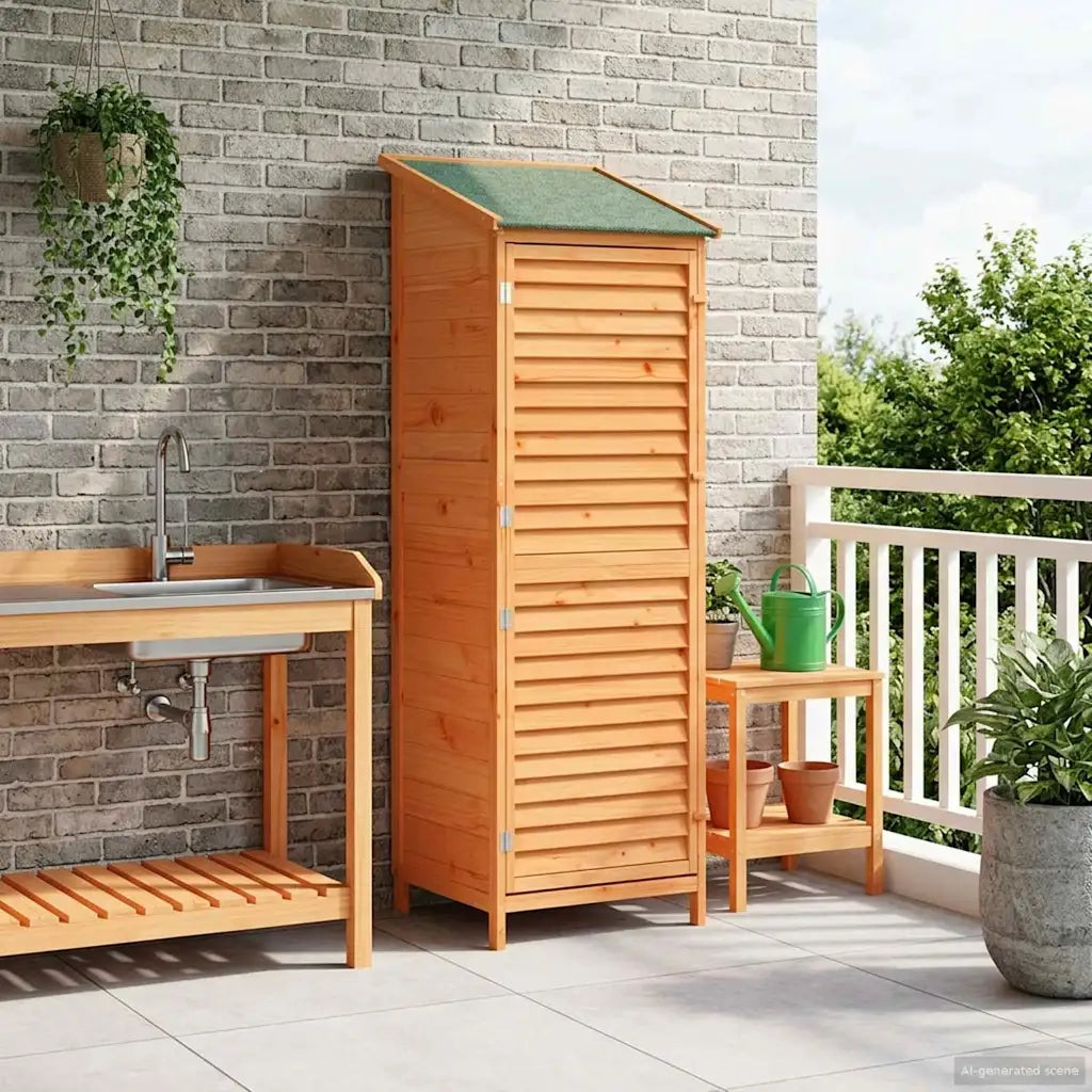 Capanno da Giardino Marrone 59 x 56 x 176 cm CFW1386858