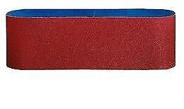 Bosch 2608606000 X440 Nastro Abrasivo per Levigatrice a Nastro 60x400 mm Grana 40 3 pz colore Rosso