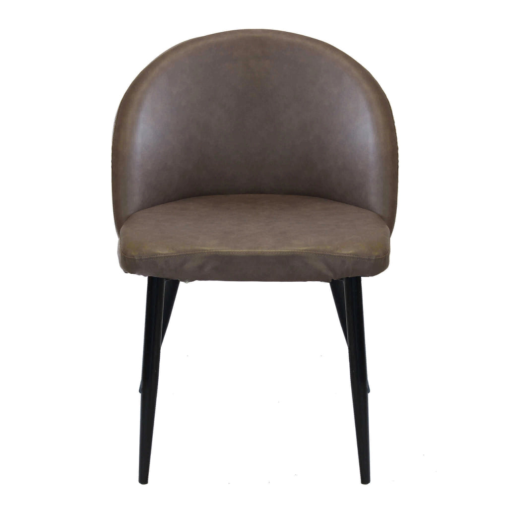 Poltrona per Sala da Pranzo in Ecopelle Metallo cm 44x47x78 - POO