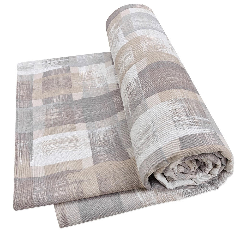 Telo Arredo Striato 170X280 Cm Moderno Multiuso Copridivano Cotone Gran Foulard Coperta Picnic