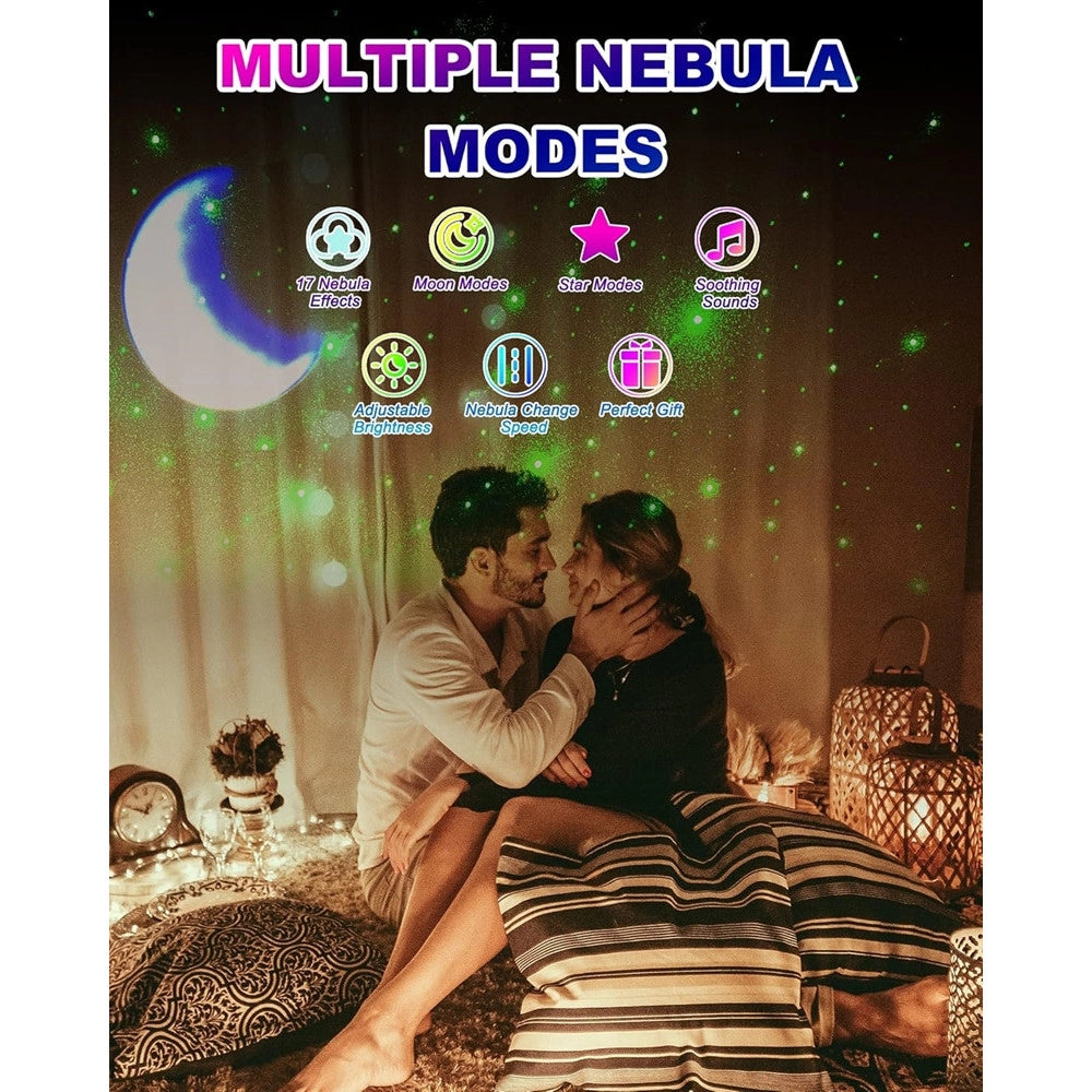 Trade Shop - Proiettore Galassia Luce Notturna Forma Astronauta Altoparlante Bluetooth Telecomando -