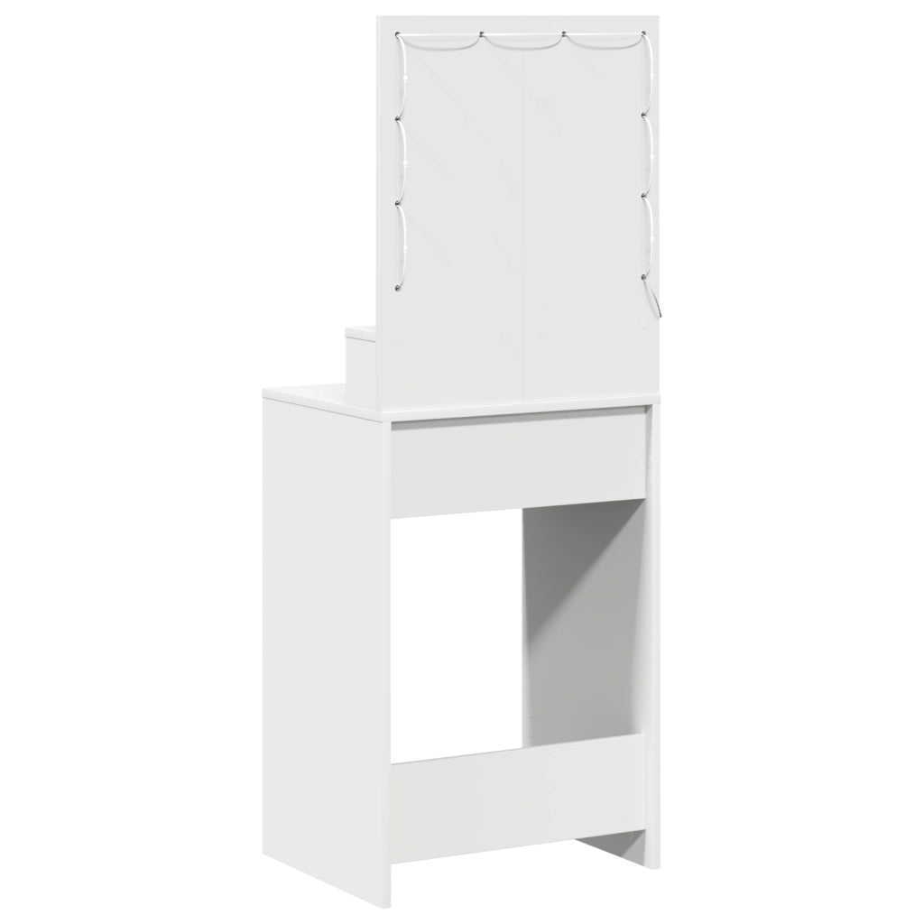 Toeletta  con luci LED Bianca 50x41x135 cm