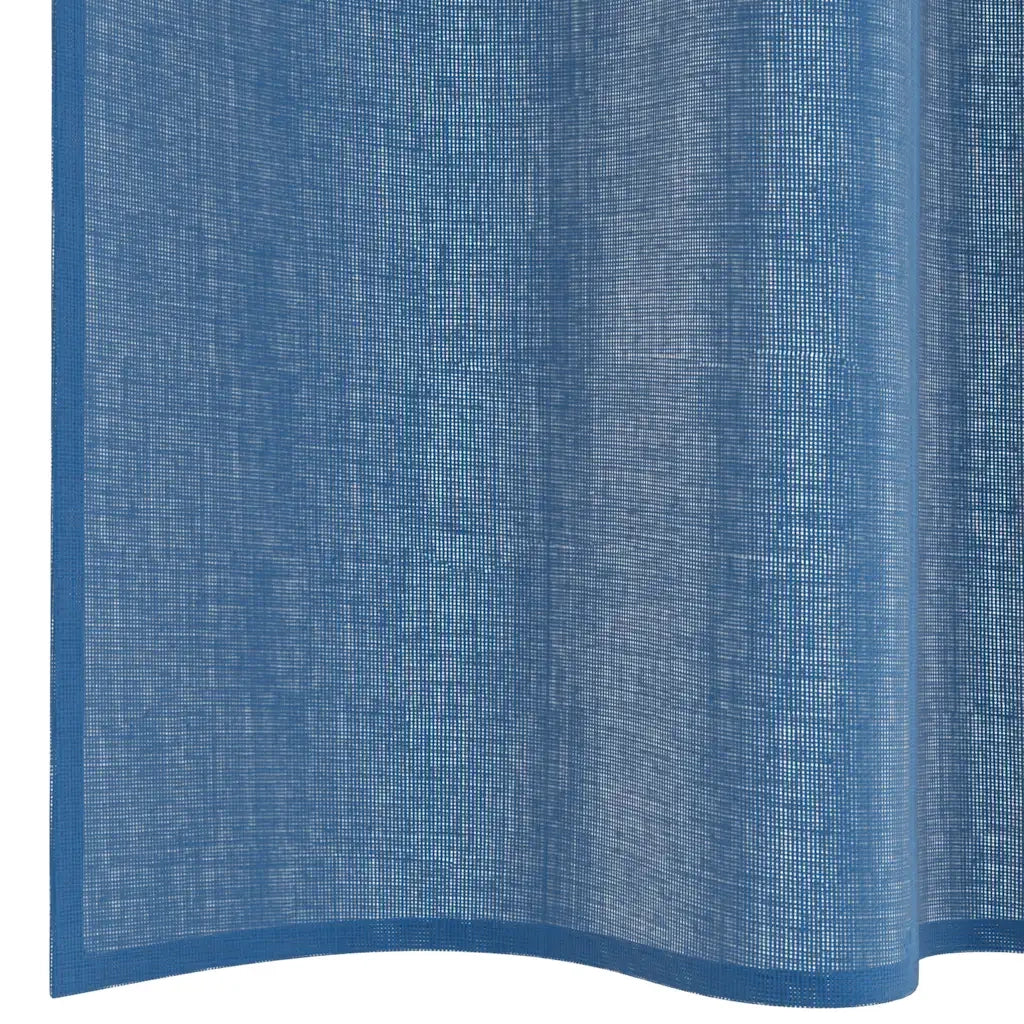 vidaXL Tende in Voile con Tasche per Aste 2 pz Blu Reale