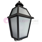 RIVALBA Mezza Lanterna a parete Applique per Esterno Vetri satinati GARDENLIGHT