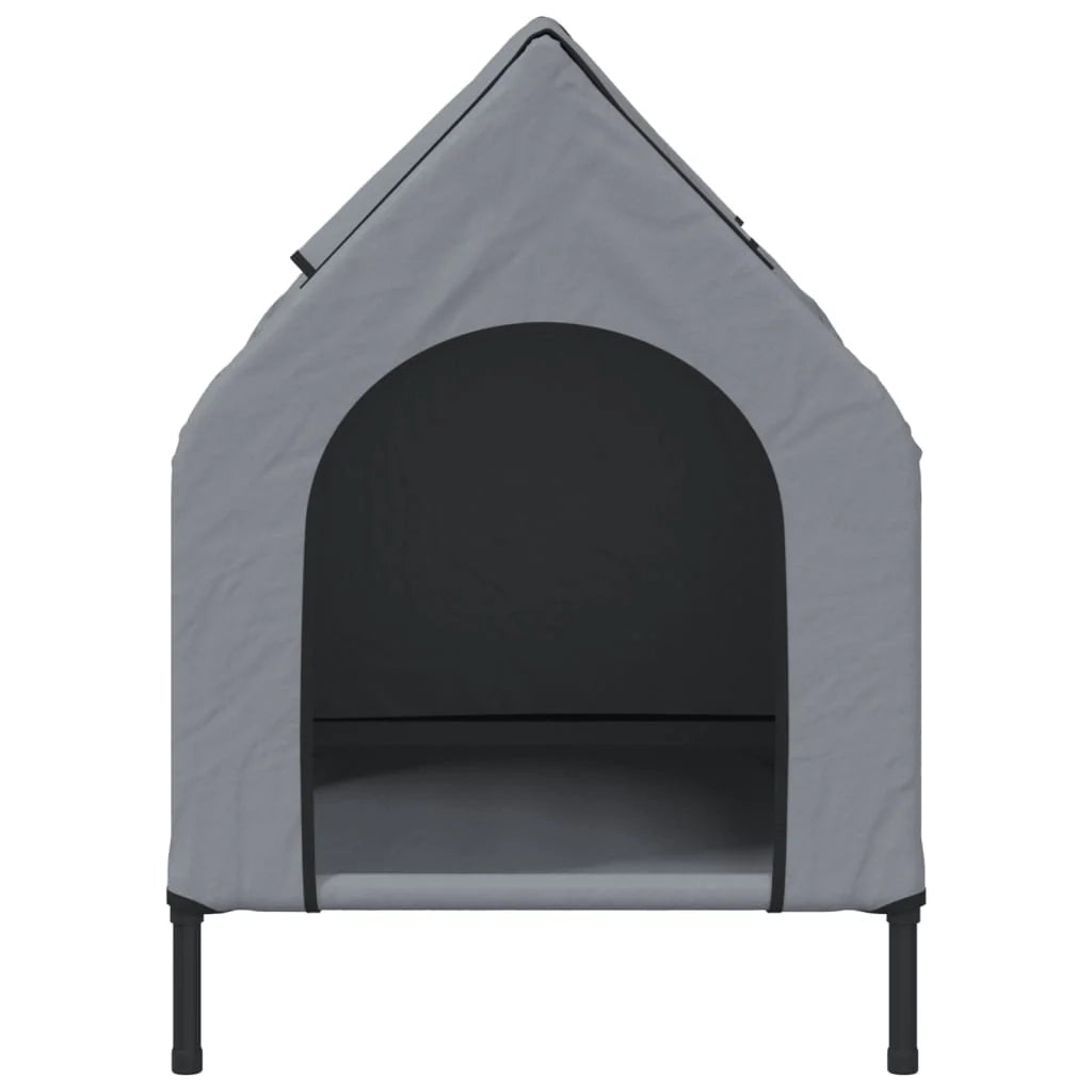 Cuccia per cani in tessuto Oxford chiaro e acciaio grigio 02_0043534