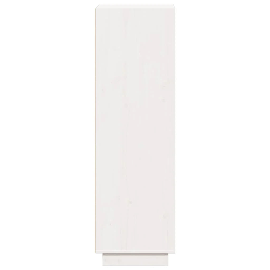 Buffet credenza cassettiera armadio mobile contenitore organizer cucina soggiorno salotto alto 37 x 34 x 110 cm legno massello di pino bianco 02_0032441