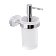 DISPENCER G-BERNINA IN ACCIAIO INOX CROMO E VETRO