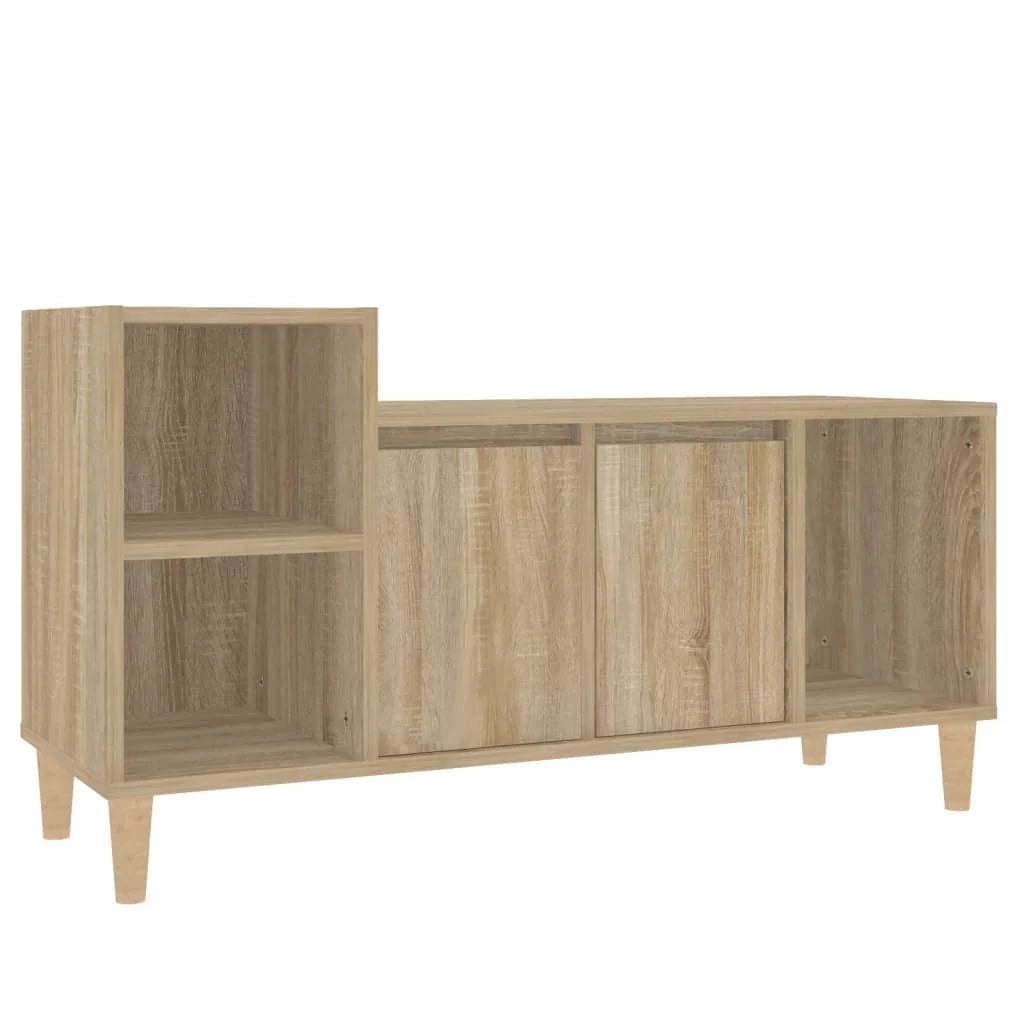 Mobile TV multimediale mensola TV credenza TV sala da pranzo soggiorno camera da letto rovere Sonoma 100 x 35 x 55 cm legno ingegnerizzato marrone 02_0027423