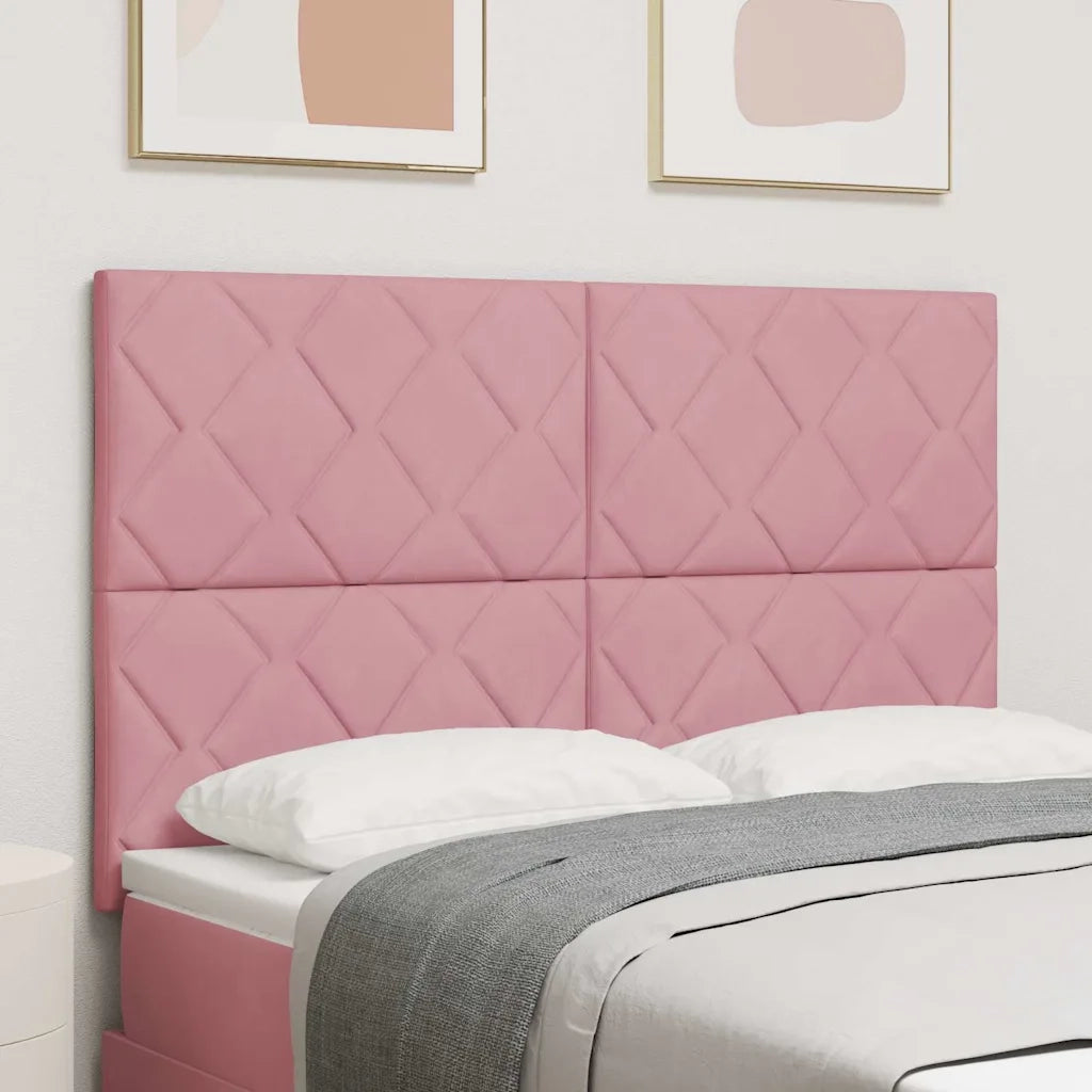 Testiera LED Rosa 160 cm Velluto 3338539