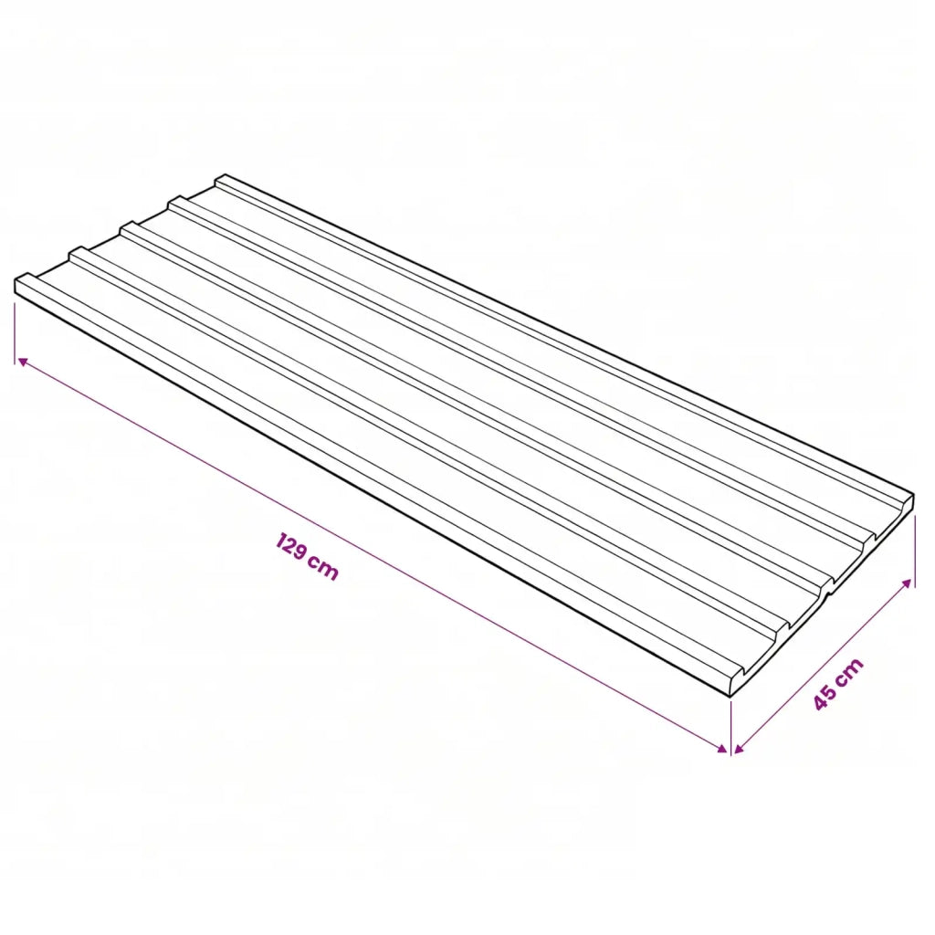 Pannello per tetto 12 pcs Grigio 129 x 45 cm Acciaio zincato