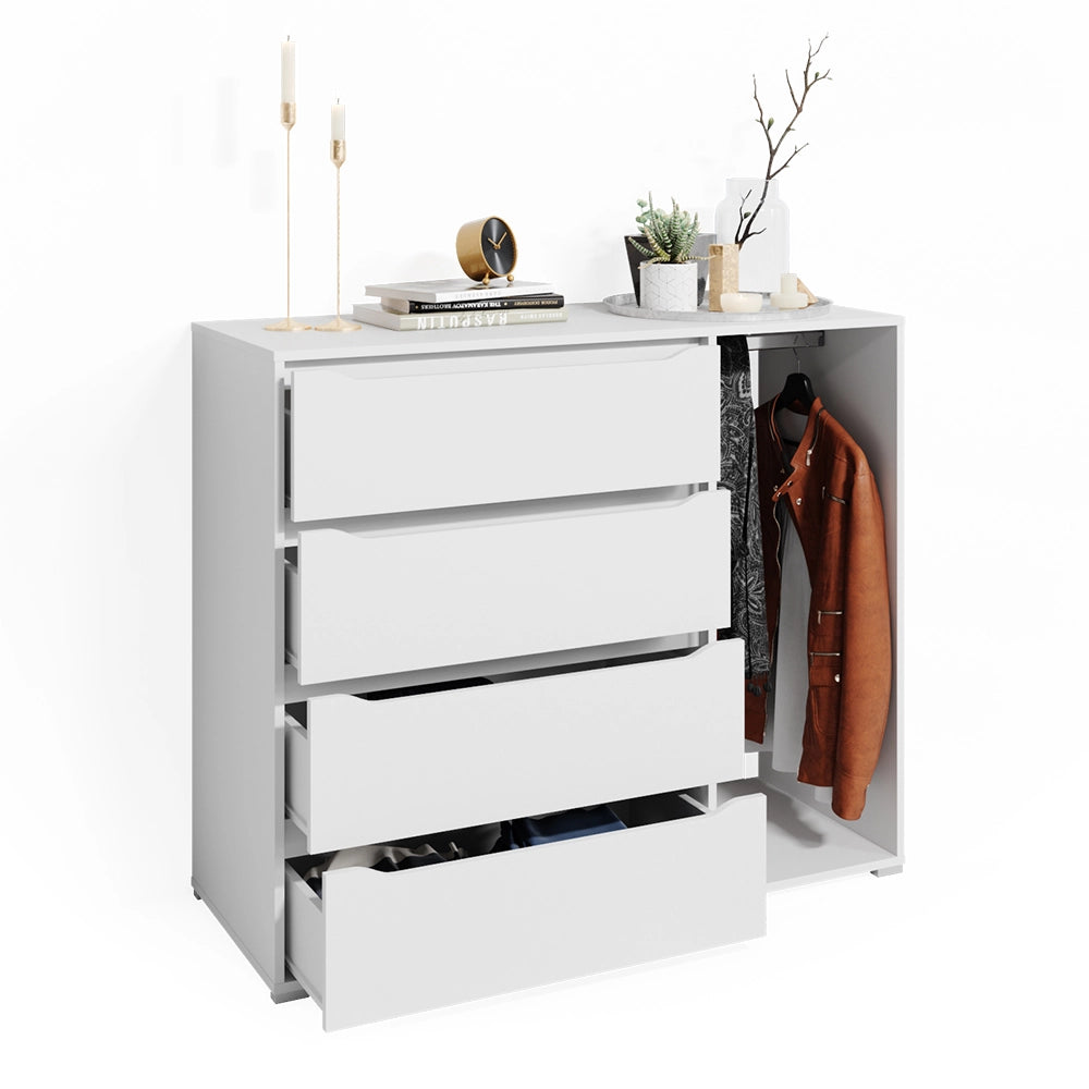 Vicco Cassettiera per camera da letto Bianco 48 x 101.9 cm