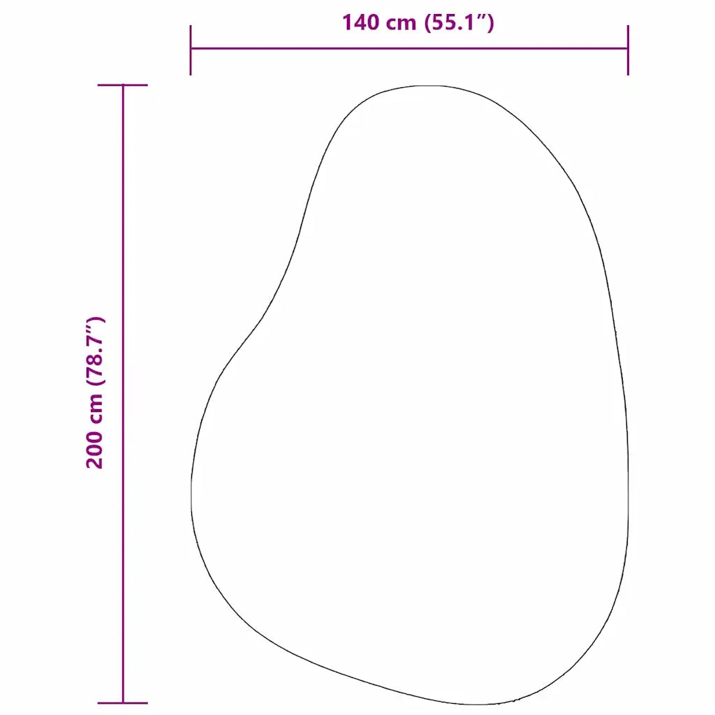 Tappeti per area HUARTE Grigio 140 x 200 cm Poliestere 4103785