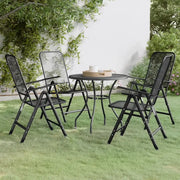 Set da Pranzo per Giardino 5pz Rete Metallica Espansa Antracite 3084714