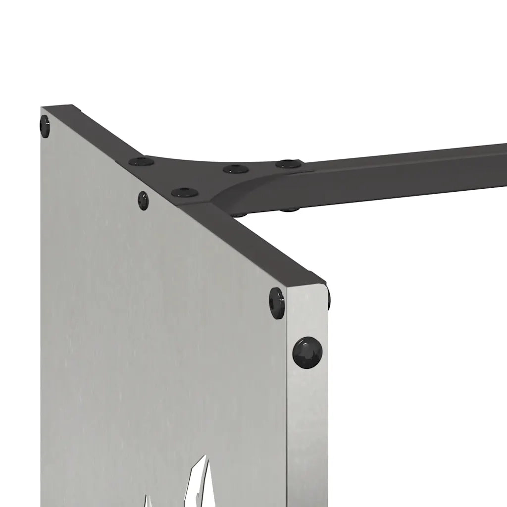 Rastrelliera per Legna da Ardere 40x30x80 cm in Acciaio Inox 864223
