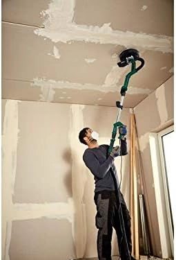 Smerigliatrice da parete e soffitto PWDS 920 A1, 710 W, 225 mm, 800-1800 giri/min, con 6 dischi abrasivi, tubo da 4 m, albero telescopico in alluminio, 145-170 cm