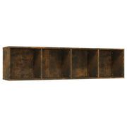 Libreria/Mobile TV | Armadietto TV | Mobile Porta TV Rovere Fumo 143x30x36cm in Legno Multistrato