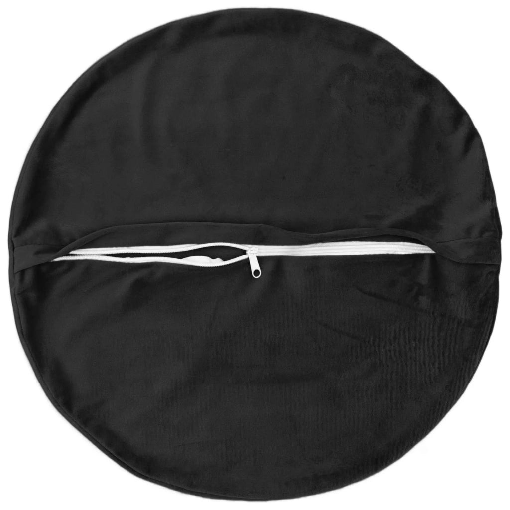 Cuscino con cuscino HEERLEN 6 pz Nero Velluto 929672