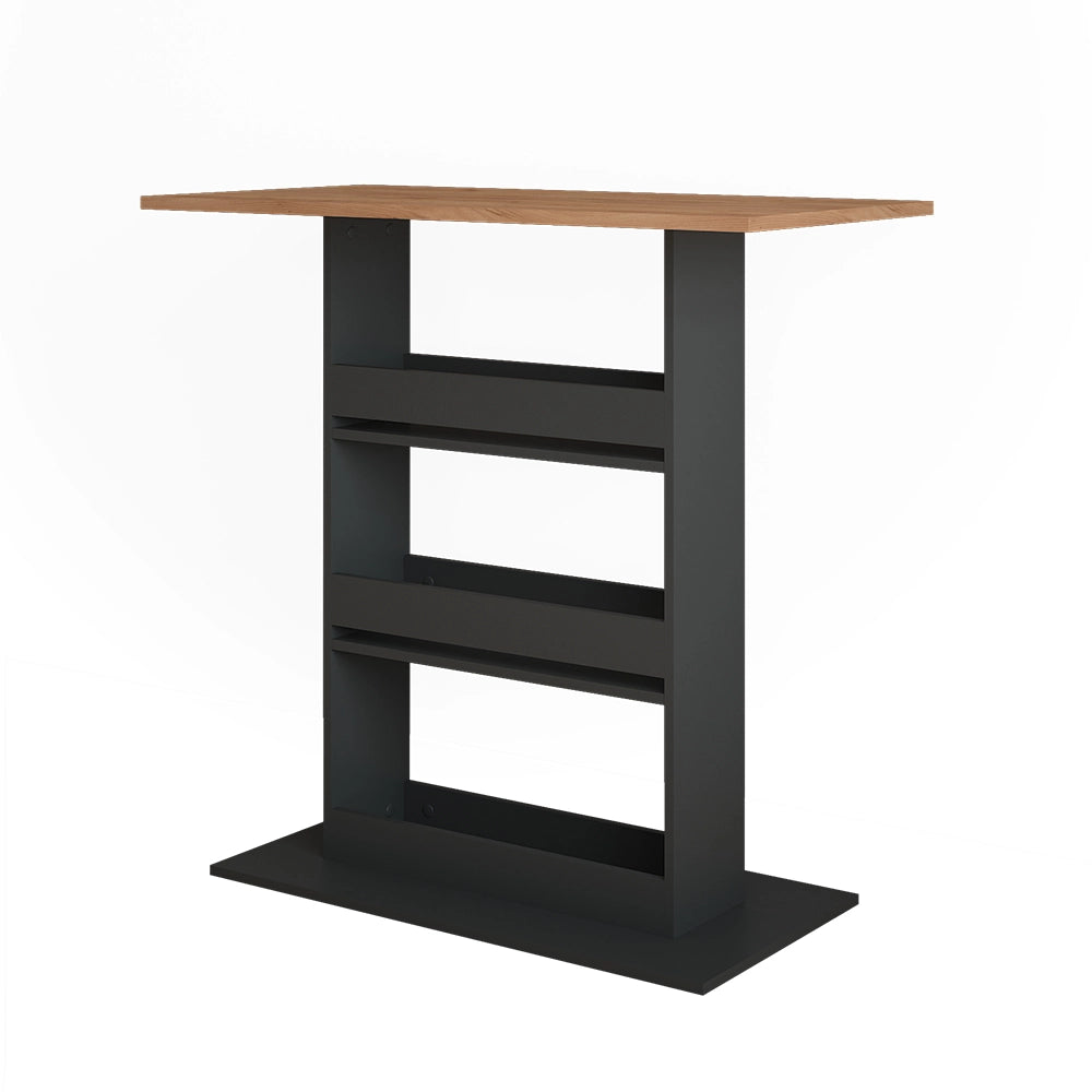 Vicco Tavolo da bar Quercia dorata/antracite 110 x 55 cm