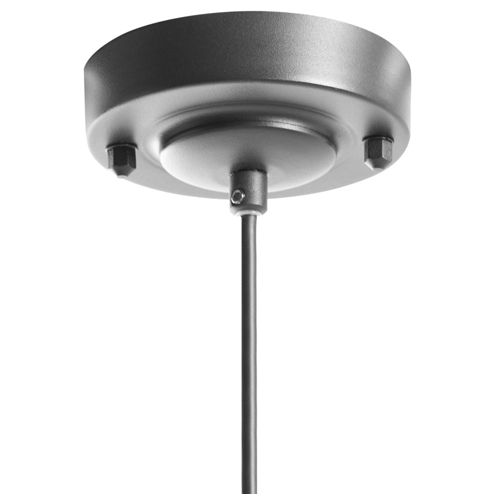 Set di 2 lampade a sospensione in alluminio nero con finitura opaca, illuminazione da esterno, decorazione da giardino, stile moderno