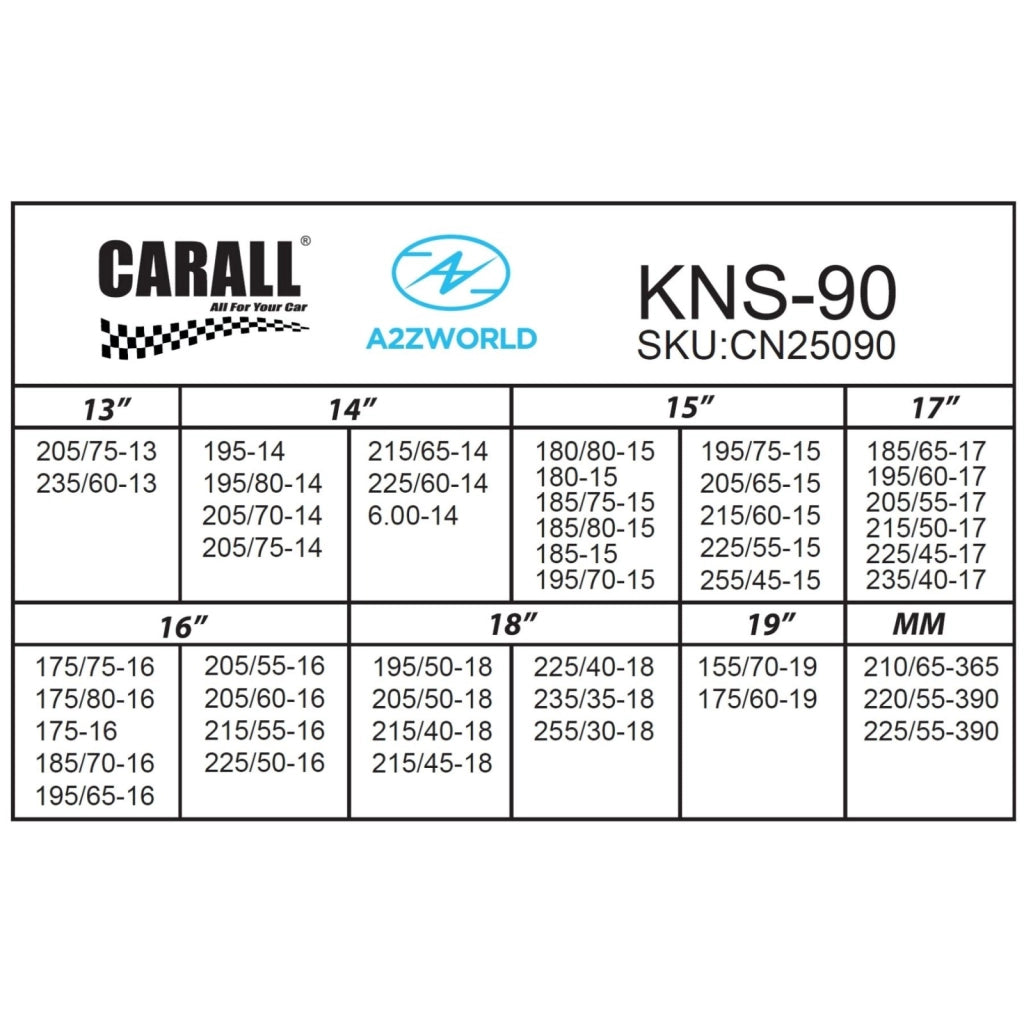 Catena Da Neve 9mm KNS90 Gruppo 90 Omologato ONORM V5117