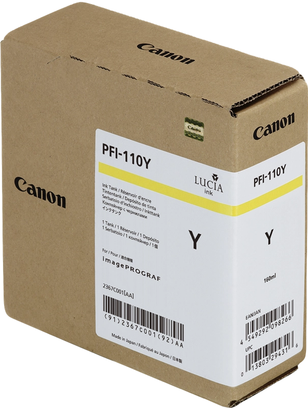 Canon PFI-110Y cartuccia d'inchiostro Originale Giallo