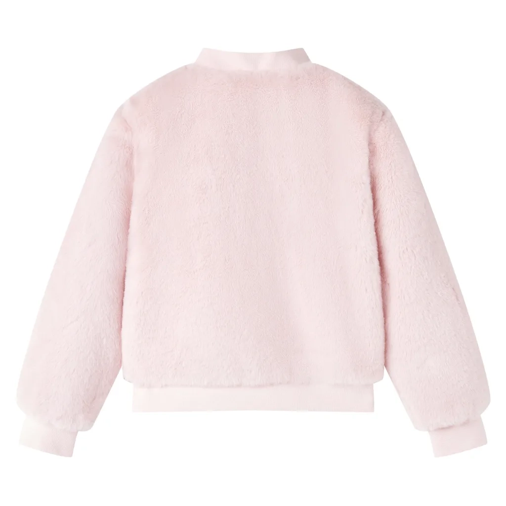 Giacca per Bambini in Pelliccia Sintetica Rosa 92 CFW7150546