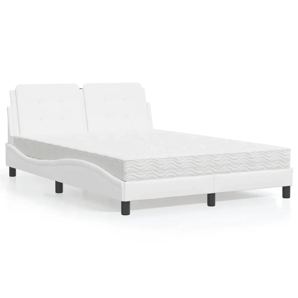 Giroletto senza Materasso Zadar Bianco 120x200 cm in Similpelle 3208853