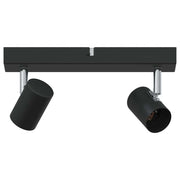 Moderno faretto da soffitto orientabile per interni illuminazione mirata 26 x 6,5 x 11,5 cm metallo nero 02_0058288