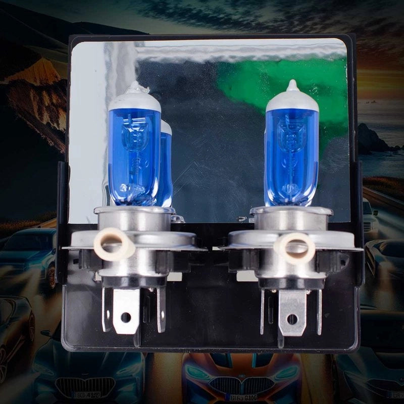 Coppia 2 Lampade H4 24V 75/70W P43t Effetto Xenon Bianco Compatibile Fari Camion