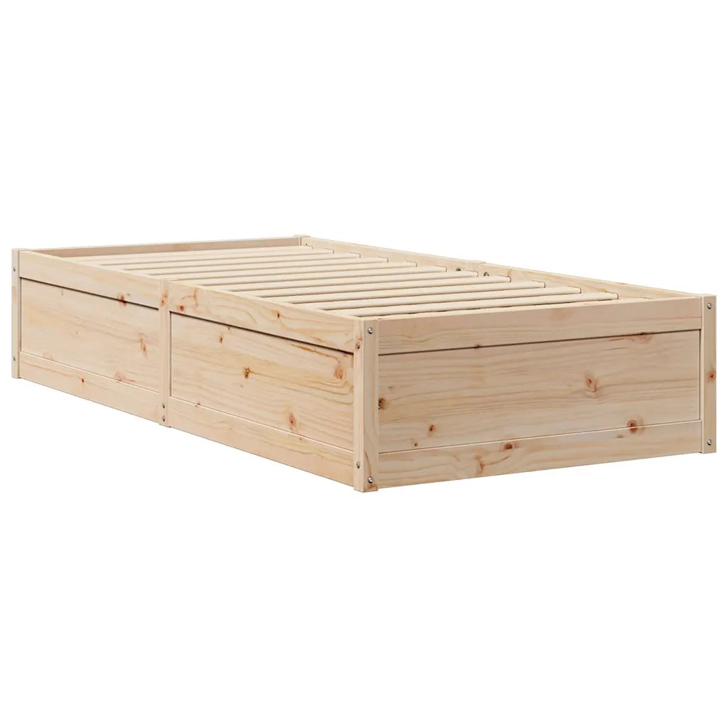 Letto senza Materasso 90x200 cm in Legno Massello di Pino 846831