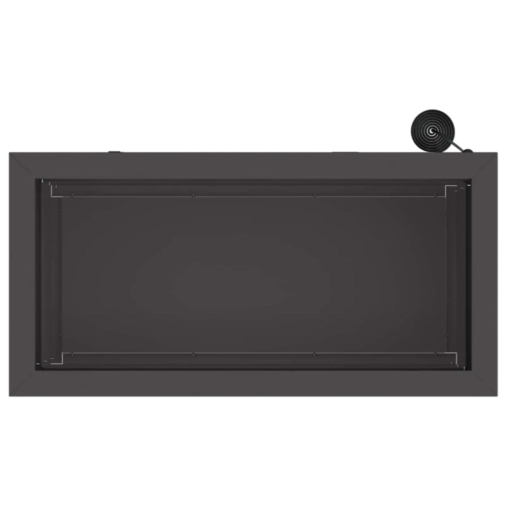 Fioriera da giardino con LED Nero 30 x 60 x 30 cm Acciaio 8008084