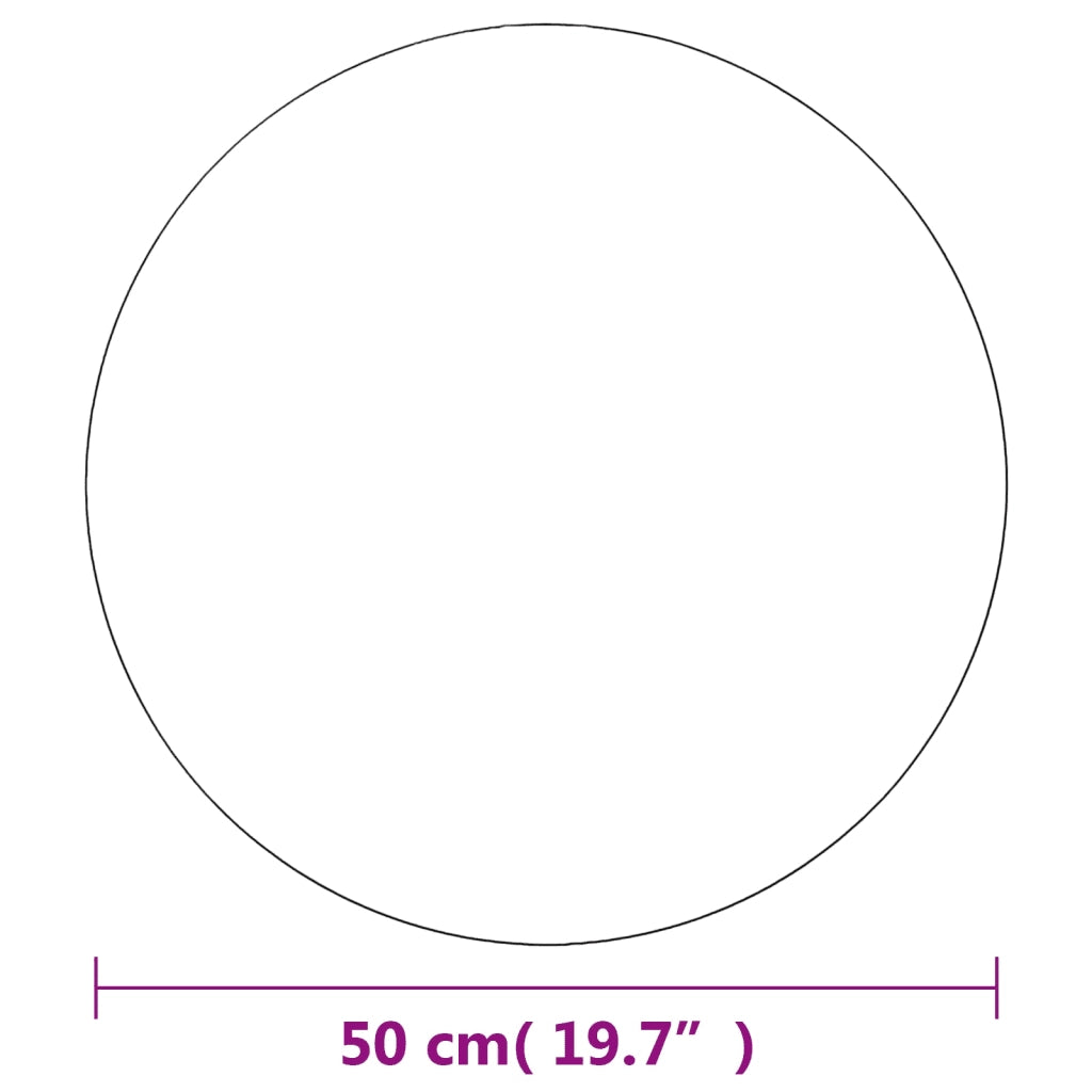 Specchi da Parete 2 pz 50 cm in Vetro Circolari 3051627