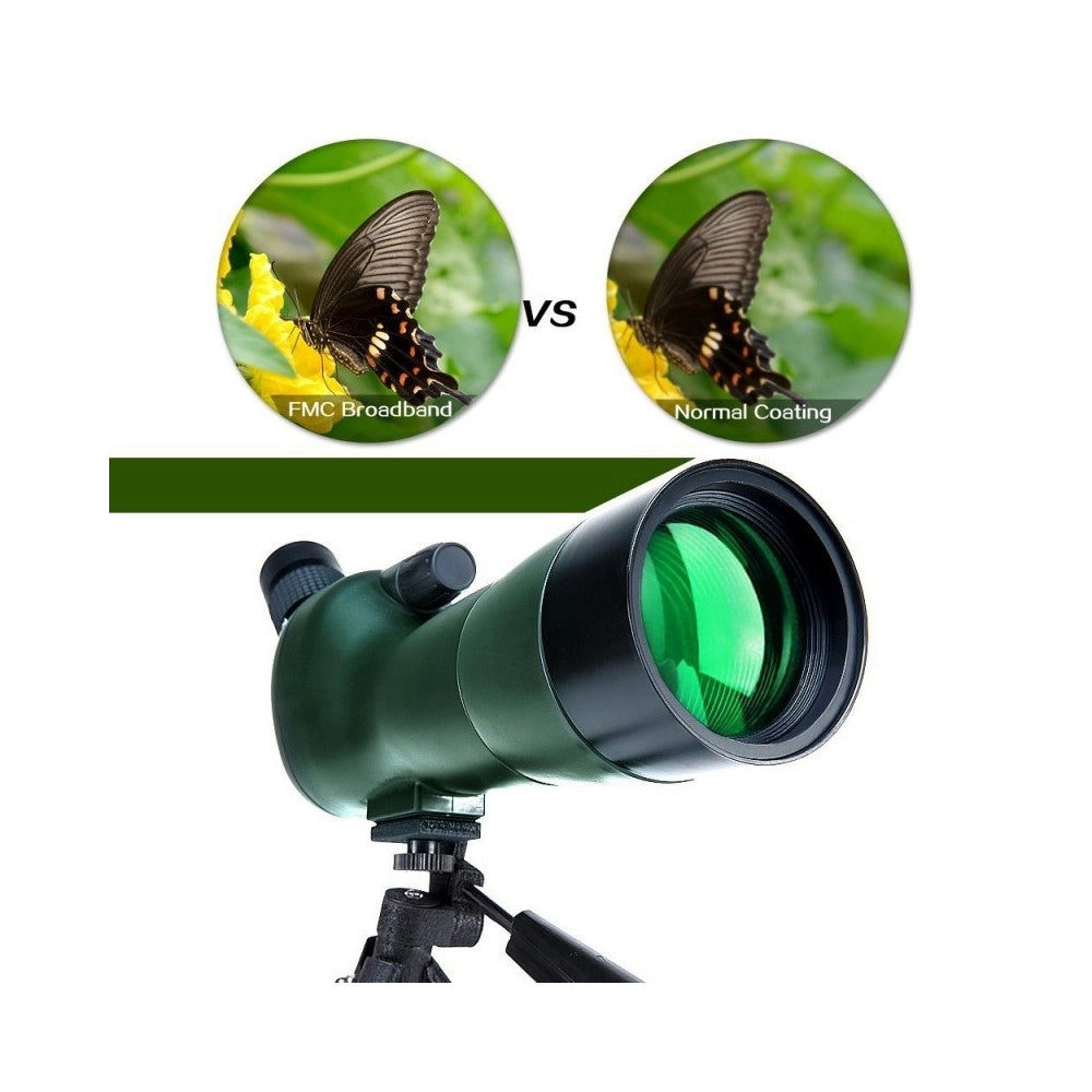 Trade Shop - Telescopio Cannocchiale 20x 40x 60x Con Borsa Zoom Alta Definizione Obiettivo -