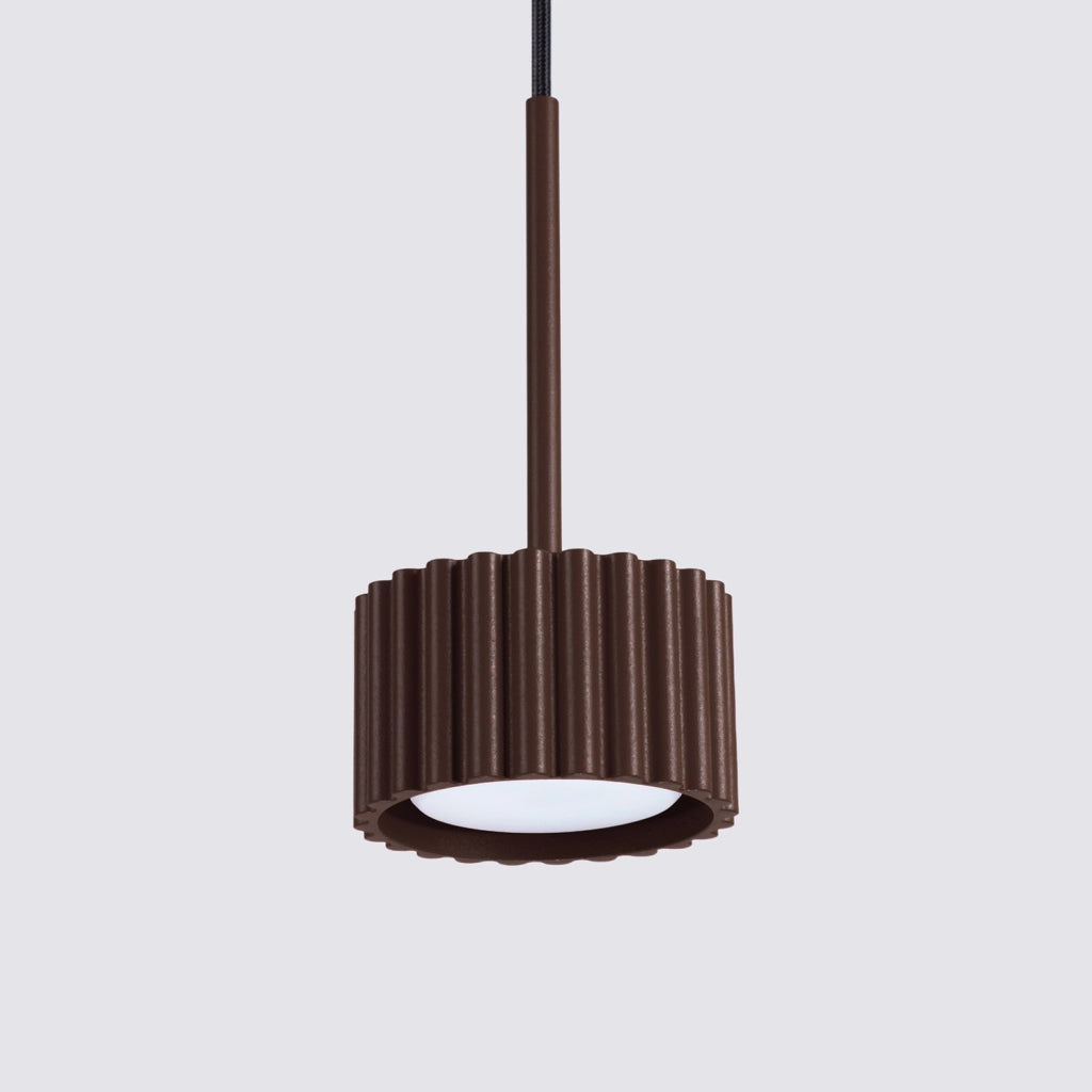 Lampada a sospensione AURA 1 marrone Gx53