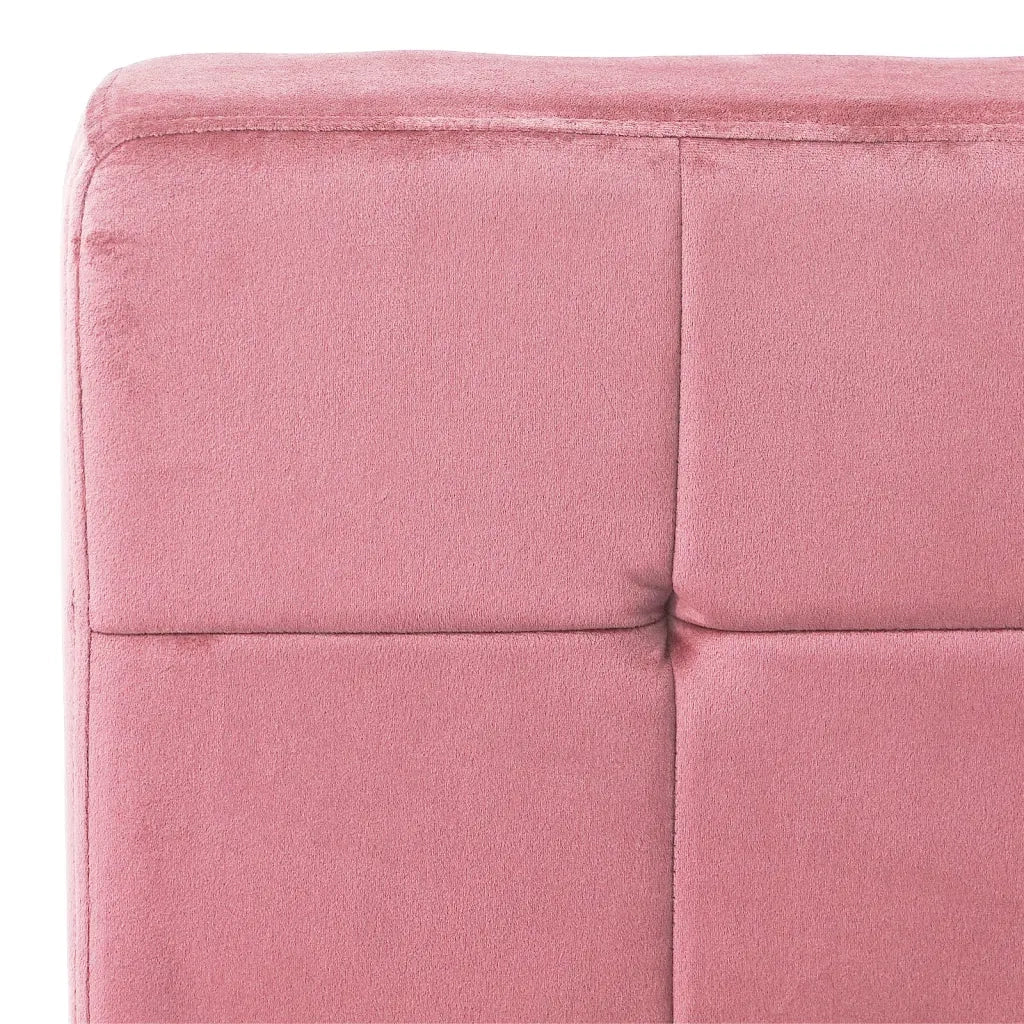 Poltrona Relax | Sedia Relax 65x79x87 cm Rosa in Velluto