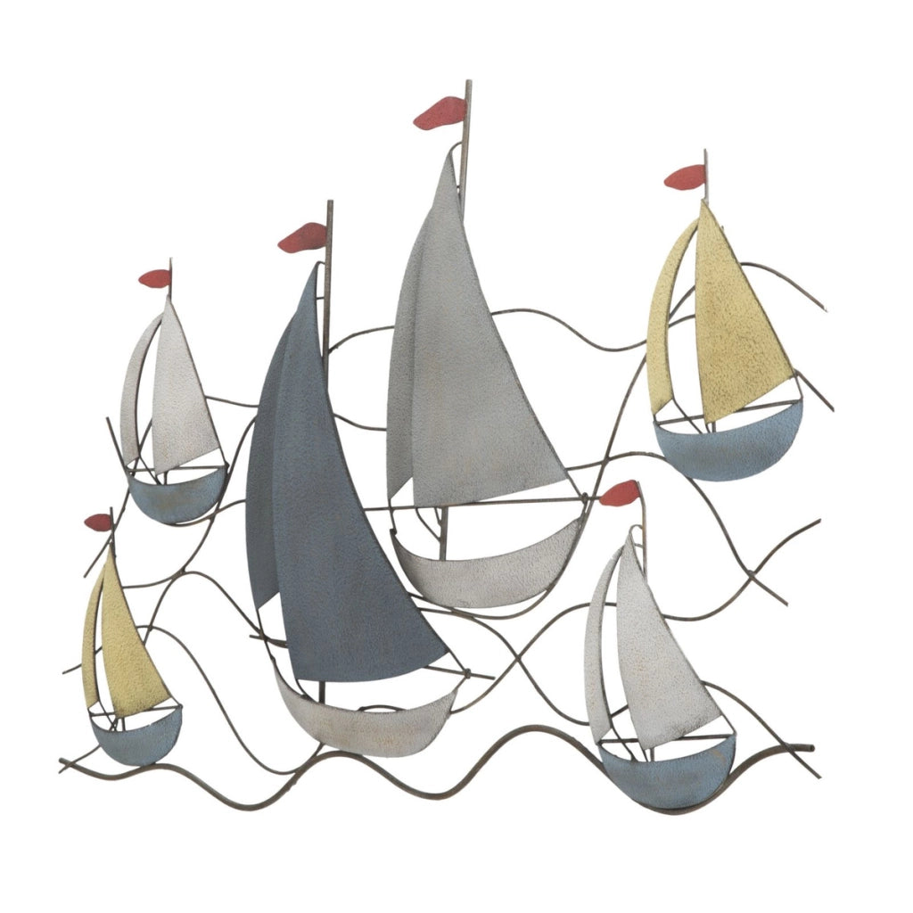 Pannello da muro Sea in ferro multicolore 114,5x62,5 cm