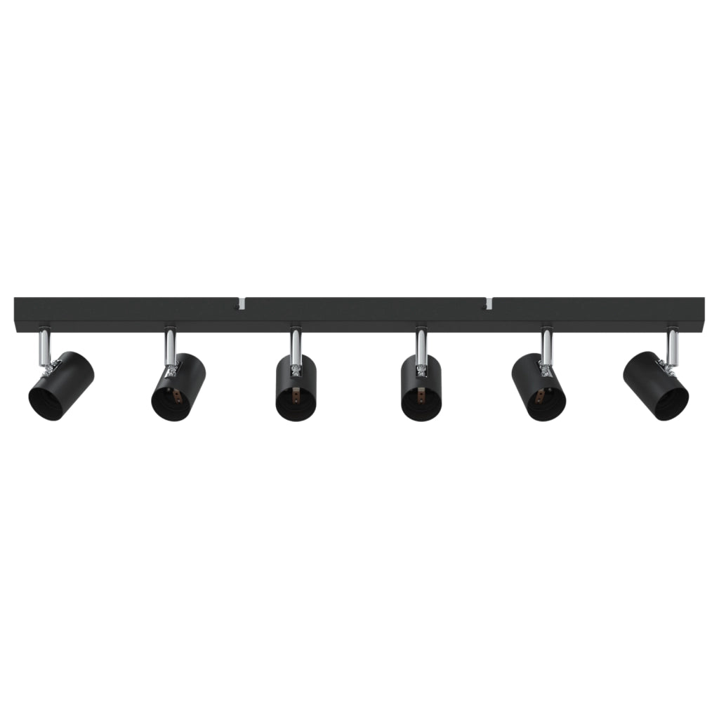 Faretti da soffitto 6 vie regolabili neri E27