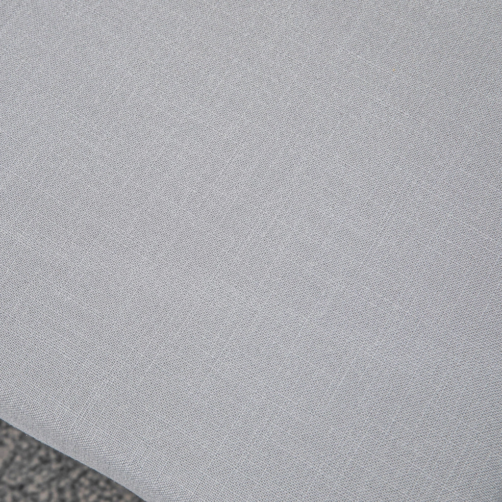 Panca imbottita multifunzione con gambe in legno 68x38x42 cm grigia