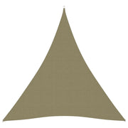 Vela ombreggiante triangolare in tessuto Oxford 5 x 6 x 6 m beige 02_0009923
