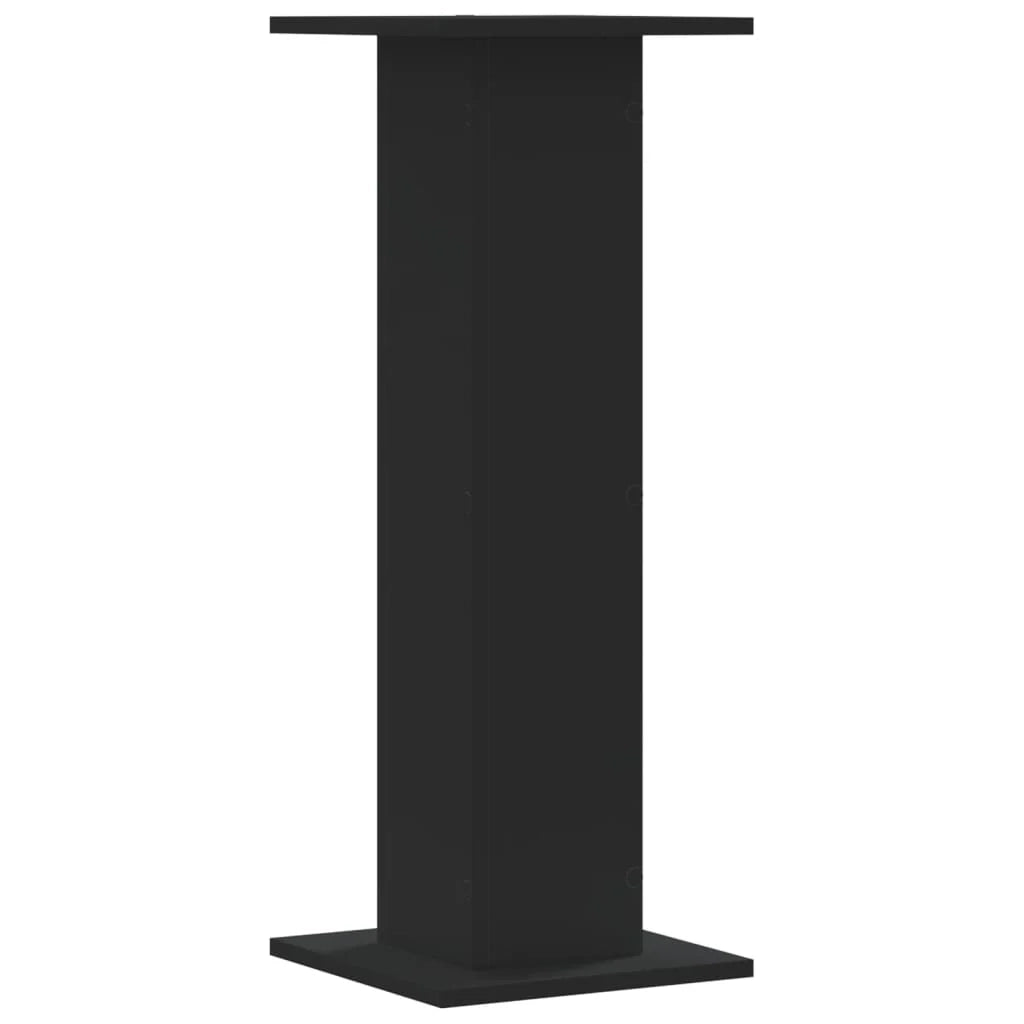 Portavasi mobili per fiori set da 2 30 x 30 x 80 cm legno ingegnerizzato nero 02_0045282