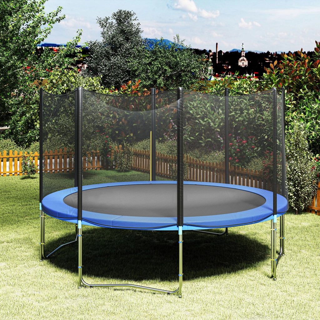 Copertura Protettiva Imbottita per Trampolino Elastico ¨C zephmum ¨C Blu ?366 cm