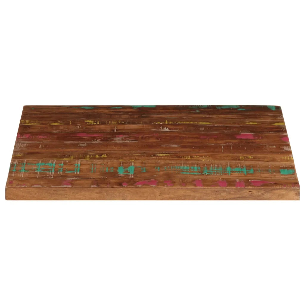 Piano Tavolo 70x70x2,5 cm Quadrato Legno Massello di Recupero 371070