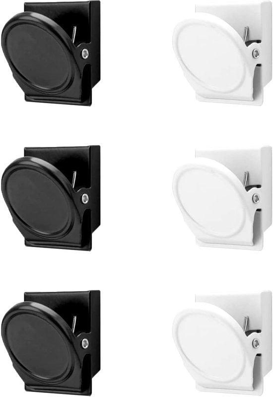 Magneetti per frigorifero, 6 pezzi forti magneti per lavagna, clip magnetici colorati, resistente alle graffi per casa, ufficio e scuola